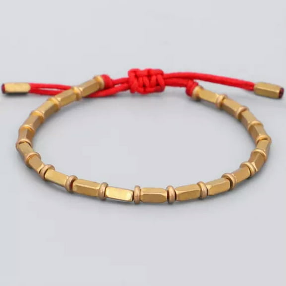 K-KED Hand-woven Creativity Temperament Pull Bracelet Red String Adjustable Bracelets-Red
