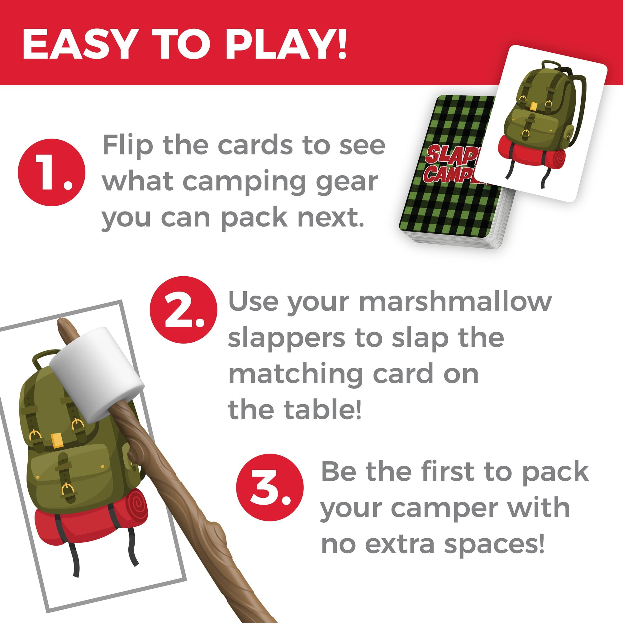 MindWare Slappy Camper Game for Quick Thinking, Reflexes, and Storytelling, 2-4 Players