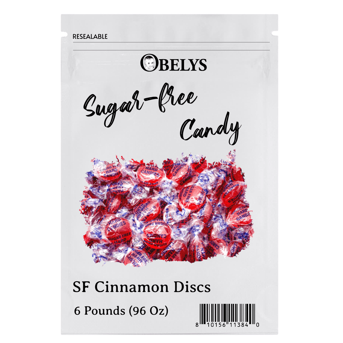 Sugar Free Cinnamon Hard Candy | 6 Pounds (96 oz) |  Diabetic Friendly Cinnamon Flavored Gourmet Candies