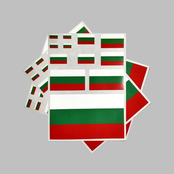 Uijokdef 3 PCS Flag Sticker Bulgaria Flag Stickers