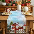thumbnail image 5 of Table Runner Dresser Scarves 60 Inch Long,Winter Farmhouse Cow Linen Dining Table Runners, 5 of 9