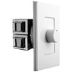 Rockville VOL7035 70V Wall Volume Controller - 35W Stainless Steel, 2-Pack For Multi-Zone Audio