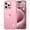 Pink, variant on for iPhone 17 Pro Case Clear Glitter, Cute Sparkle Bling Sparkly Shiny Cover for Women Girly Aesthetic Design, Transparent Slim Flexible Soft TPU, Non-Yellowing, Wireless Charging,Pink