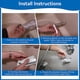 thumbnail image 2 of 5X Caño para Bañera de Baño, Alcance de 5 1/4 Pulgadas Montaje Frontal en Pared con Desviador de Ducha 1/2 Pulgada IPS Rosca Interior Grifo para Bañera, 2 of 5