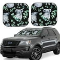 thumbnail image 6 of Kdxio Cartoon Koala Bear Print 2-Piece Sun Shade Front Windshield - Foldable Car Front Window Sunshades For Most Sedans Suv Truck, 6 of 6