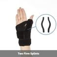 thumbnail image 4 of Arthritis Thumb Splint,Spica Support Brace for Right and Left Hand,CMC Osteoarthritis Restriction for Pain,Sprains,Strains,Carpal Tunnel & Trigger Finger,Immobilizer Wrist Strap,Black, 4 of 9