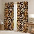 thumbnail image 2 of Castle Fairy Vintage Cheetah Curtains Pack of 2 (42x84 Each),Leopard Curtains Blackout, 2 of 6