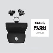 Skullcandy PUSH 720 XT Open Ear True Wireless, Black/Silver