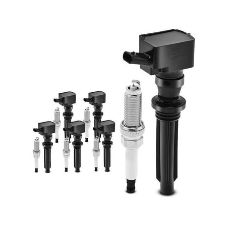 Ignition Coil Set with Spark Plugs 12 - Compatible with 2017 - 2020 Jaguar F-Pace Sport Utility 4-Door 3.0L V6 GAS - Autopart Premium