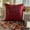 Red, variant on Custom Cushion Cover, Ivory 22"x22" (55x55 cm) Cushion Cover, Velvet Dotted, Beaded & Gold Foil Throw Pillow Cover For Sofa, Dotted Pattern Circles & Dots - Wheeling Around Ivory