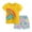 X4-Yellow, variant on Gerichy Toddler Baby Boy Clothes Set Crocodile Print Short Sleeve Crewneck T-Shirt Solid Color Shorts Set 2Pcs Summer Outfits