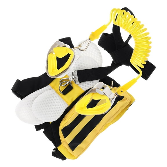 ELAYARD Toddler Leash Backpack with Adjustable Leash for Kids, Safety Harness, Cute Yellow Design, Polyester Fiber