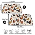 thumbnail image 3 of Balery Roosters and Chickens Print Car Windshield Sun Shade,Windshield Sunshade for Car Pickup Truck SUV Accessories-Small, 3 of 7