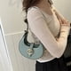 thumbnail image 3 of Bolso Mujer Hombro Bandolera Correa Ajustable Media Luna Bolso Sólido Verde, 3 of 6
