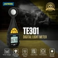 thumbnail image 3 of AUTOOL TE301 Digital Light Meter W/180° Rotatable Sensor 0-200,000 Lux Professional Lux Meter Handheld Photometer for Laboratory Streetlight Construction, 3 of 15