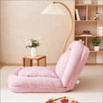 thumbnail image 3 of 18-Position Adjustable Fold Down Sofa Bed | Pink | Seat Depth 42.5, 3 of 26