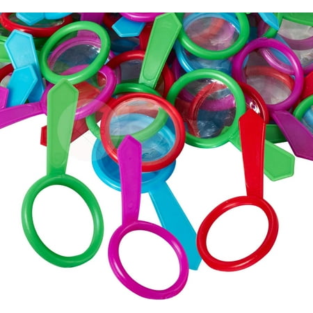 Magnifying Glasses - 144 Pack of Plastic Enlarging Glasses, Party Favors or Loot Bags Fillers, Gift Ideas, Children Educational Toy, Finding Easter Eggs Gadget, Party Prizes