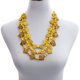 thumbnail image 2 of EeaseMX Collar estilo bohemio retro para mujer, con cuentas de madera tejidas a mano y cáscara de coco, joyería de playa, colgante para damas y niñas (amarillo), 2 of 7