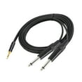 thumbnail image 2 of Cable de audio estéreo macho de 1/8 a doble macho mono de 1/4 perfke Divisor de cable mono estéreo, 2 of 9