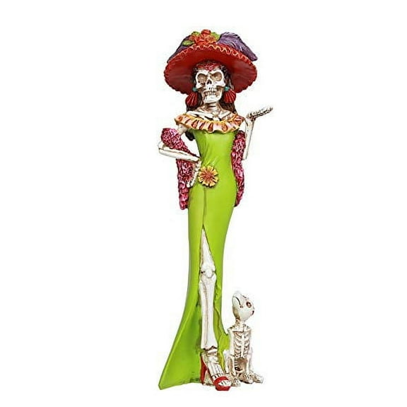 Pacific Giftware Day of The Dead Beautiful Senorita Resin Figurine