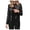 Black, variant on Womens T Shirts, Women's T-Shirt Open Front Cardigan Long Sleeve Jacket For Women Modern Coat Style Top Blue S