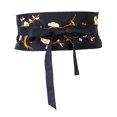 thumbnail image 4 of Cinturón de Corsé de Cinturón de Obi de Cintura Bordada Estilo Vintage para Negro Sunnimix Cintura ancha para mujer, 4 of 7
