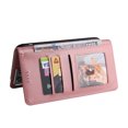 thumbnail image 6 of Wallet Case Compatible with Samsung Galaxy S21 Ultra, Luxury ID Cash Credit Card Slots Holder Carrying Pouch Folio Flip PU Leather Cover [Magnetic Hard Case] for Samsung Galaxy S21 Ultra,Rosegold, 6 of 8