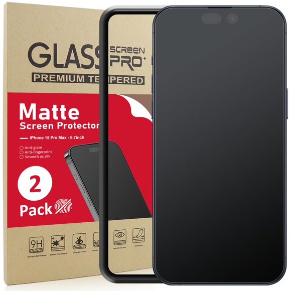 Protector de pantalla Ambison Matte Glass para iPhone 15 Pro Max