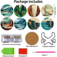 thumbnail image 2 of Kit de posavasos Diamond Art DOTZSO con soporte para adultos, 8 unidades, 2 of 6