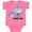 Hot Pink, variant on Inktastic My Aunt Loves Me with Cute Sharks Boys or Girls Baby Bodysuit
