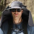 thumbnail image 2 of Solar Fan Hat with Neck Flap USB Rechargeable UV Protection Dual Cooling Fan Fishing Hat Foldable Men Women Fisherman Hiking Mountaineering Sun Hat, 2 of 7