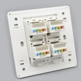 thumbnail image 4 of Wall Socket Outlet 86x86 Type RJ45 CAT5E Socket Computer Network Module Socket Wall Socket Panel Cable Interface Outlet, 4 of 6
