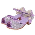 thumbnail image 1 of Girls Sandals Toddler Closed Rhinestone Sandals for Girls Flip Flops Toe Heels Wedding Party Girls Flip Flops Girls Sandals Girls Shoes with Sequins Bow Sandals Girls Shoe Design for, 1 of 8