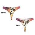 thumbnail image 3 of Fotbe Not All Who Wander Are Lost Tanga Sin Costuras para Mujer con Estampado – Panties Invisibles, Transpirables y Cómodos para Uso Diario-3X-Large, 3 of 6