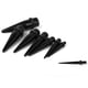 thumbnail image 4 of 8pcs De Enchufe De Estiramiento De Oreja Cónica De Expansión De Acrílico Negro Hombres Mujeres Yuyangstore Pendientes y Studs Men \ 's, 4 of 8