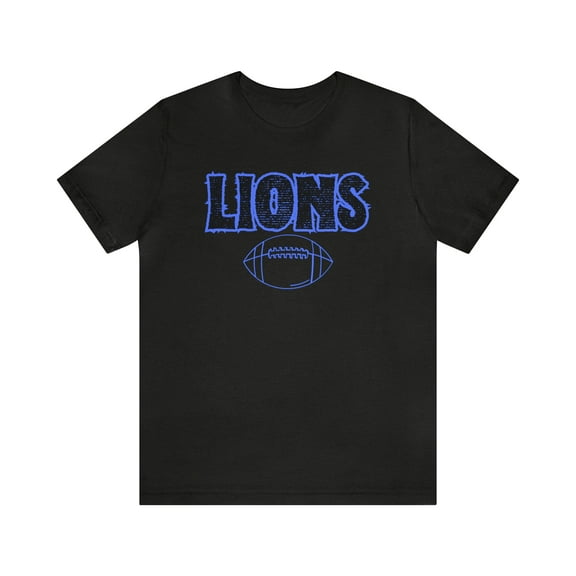 Unisex Jersey Short Sleeve Tee Lions Football Blue