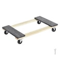 thumbnail image 6 of Furniture Dolly, 1000 lbs Load Capacity, 18" x 30", 4 x 3" PP Swivel Casters, Heavy Duty Hardwood Furniture Moving Dolly, Mover's Dolly, Moving Cart with Wheels for Heavy Furniture Home Cleaning, 6 of 6