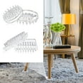 thumbnail image 2 of 12/16Pcs Carpet Protectors Clear Plastic Caster Cups Comfortable Touch Spiked Furniture Cup for Sofas, Tables, Chairs, 2 of 10