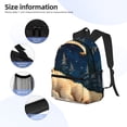 thumbnail image 4 of Fotbe Starry Sky Sleep White Bear Lightweight Casual Laptop Backpack for Men and Women, Daily use Waterproof backpack, Backpack for College, 4 of 7