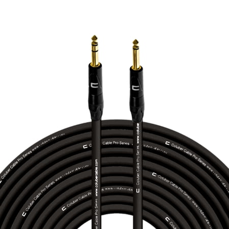 Coluber Cable 1/4" TRS Male to 1/4" TS Male Pro 3-Pin Microphone Connector
