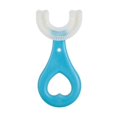 thumbnail image 1 of 2 cepillos de dientes con cabezal de cepillo de silicona de grado alimenticio en forma de U para niños y bebés, 1 of 6