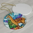 thumbnail image 3 of Alpaca Stained Glass Ornaments, Alpaca Ornament,Alpaca Christmas Tree Ornament, Alpaca Xmas Decorations e5g8yZ, 3 of 5
