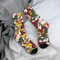 thumbnail image 5 of Vsdgher Retro Floral Butterfly Crew Socks for Men & Women, Breathable Casual Athletic Ankle Socks, 5 of 6