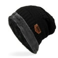 thumbnail image 3 of Knitted Cap - Thick Soft Warm Winter Hat - Mens Trendy Warm Oversized Chunky Soft Oversized Cable Knit Slouchy, 3 of 3