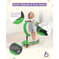 thumbnail image 5 of Scooter / Triciclo Evolutivo 5 en 1  de Equilibrio para Niños, Patinete Multifuncional Convertible con Asiento Desmontable, Guía y Luz LED, Color Verde, 5 of 5