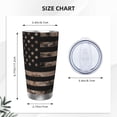 thumbnail image 4 of KLL American Flag with Desert Camouflage Print 40oz Stainless Steel Insulated Car Cup with Spillproof Lid - Keep Your Drink Hot or Cold on the Go-Without Straw, 4 of 8