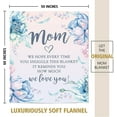 thumbnail image 5 of Gifts for Mom, Mom Blanket with Floral Print, Mom Birthday Gifts, Mom Gifts from Daughter Son on Christmas Mothers Day, We Love You Throw Blankets 50" x 60", 5 of 6