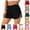 Black, variant on Womens Wide Leg Athletic Shorts Summer Loose High Waisted Side Split Short Pants Workout Gym Activewear With Pockets