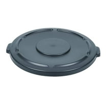 Soro Essentials- 20 Gallon Plastic Round Trash Can Lid Gray Color- Fits 20 Gallon Can Outdoor Waste Container Garbage Bin for Kitchen Home Hotel Garage Bathroom Outdoor Driveway