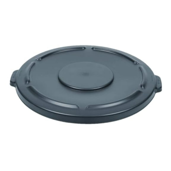 Soro Essentials- 20 Gallon Plastic Round Trash Can Lid Gray Color- Fits 20 Gallon Can Outdoor Waste Container Garbage Bin for Kitchen Home Hotel Garage Bathroom Outdoor Driveway